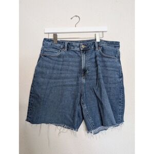 American Eagle Womens Stetch‎ Mom Jeans Shorts Blue Size 10 Casual Comfort